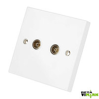 Vimark Twin Coaxial TV Socket