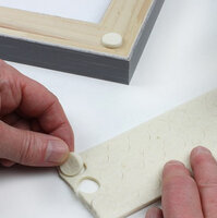 2.8mm Self Adhesive White Felt Pads