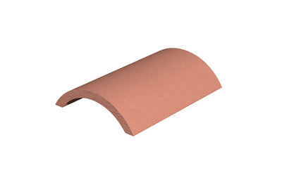 Marley Eternit Third Round Ridge Tile Smooth Grey Clay 305mm MAKE007ZTHEB