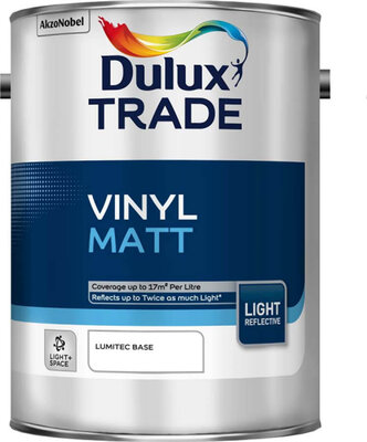 Dulux Trade Vinyl Matt Light and Space Lumitec Base 5L Paint 5090591
