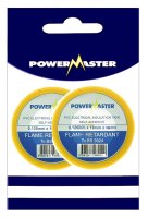 POWERMASTER 10 MTR 19MM PVC INSULATING TAPE YELLOW PACK 2