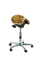 Bambach Standard Leather Saddle Stool Zebra - DMI Dental Supplies Ireland - Next Day Delivery