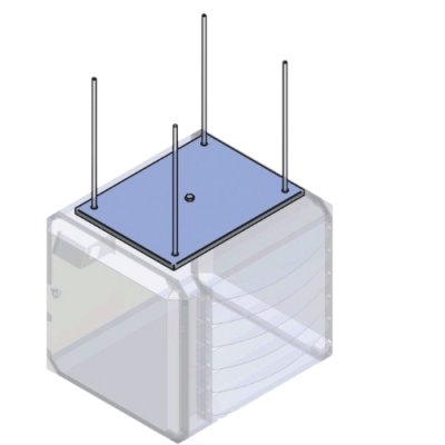 Ophangset draadstangen voor SCR10-30