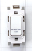 GRID SWITCH MARKED EXTRACTOR FAN WHITE