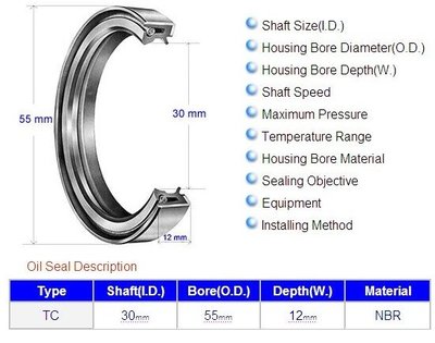 Oil Seal Metric 45x85x7