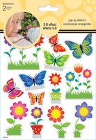 Pop Up Sticker Butterflies. (Priced in singles, order in multiples of 6)