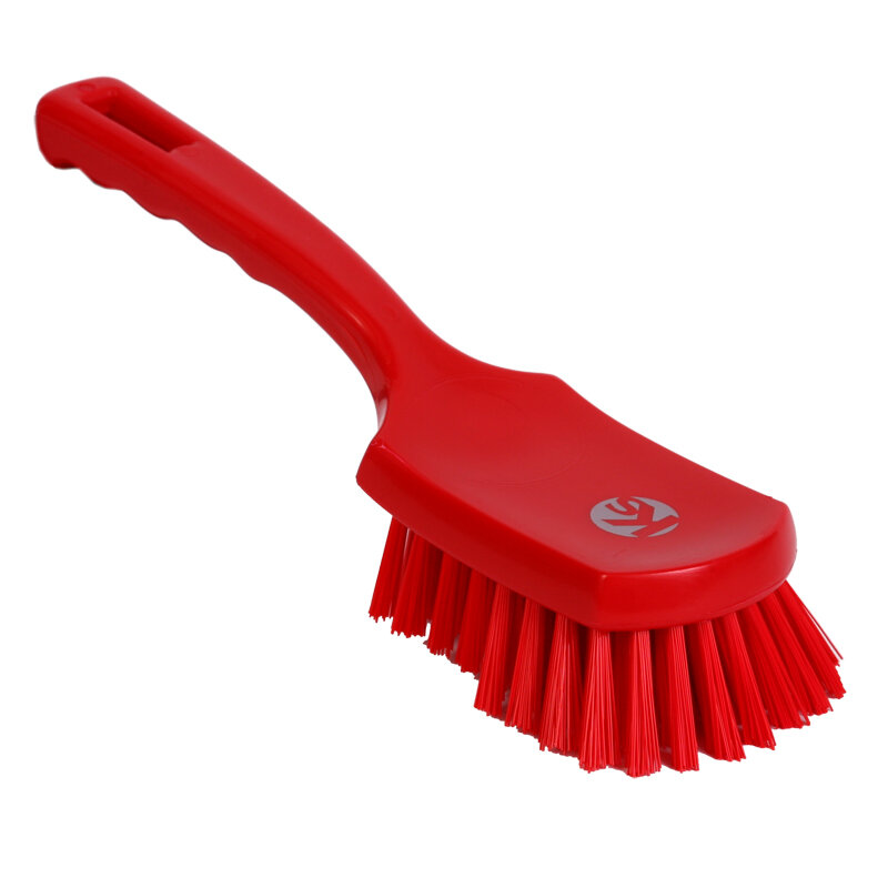 Brosse de baratte - poils PBT moyens/rigides, 275 mm, rouge
