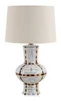 Tivat Ceramic Table Lamp 29"H with Round Slightly Tapered Shade