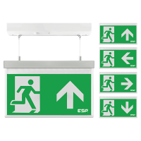 ESP Duceri Emergency Hanging Exit Sign 3W LED IP20 All Legends L