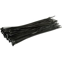 PVCT200 PROSOLVE BLACK CABLE TIES 200 X 4.8MM (PACK 100)