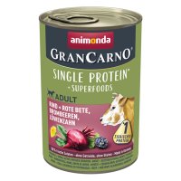 Animonda GranCarno Adult Dog Superfoods Beef/Beetroot/Blackberries/Dandelion 6x400g