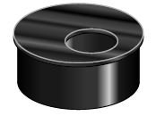 Waste to Sewer Rubber Insert Plug 110mm x 50mm EP100RP50