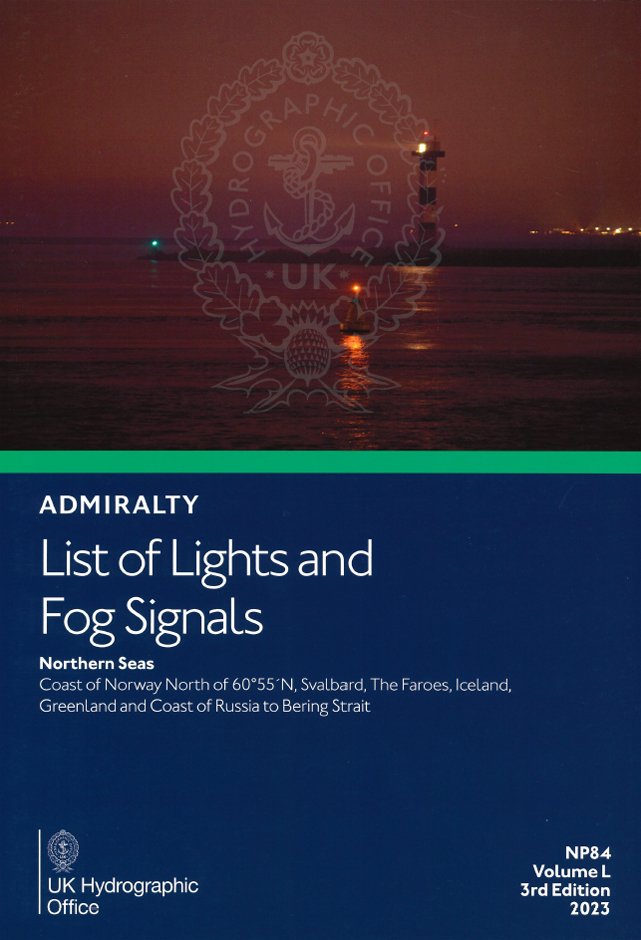 ADMIRALTY List of Lights and Fog Signals NP84 Northern Seas Vol. L