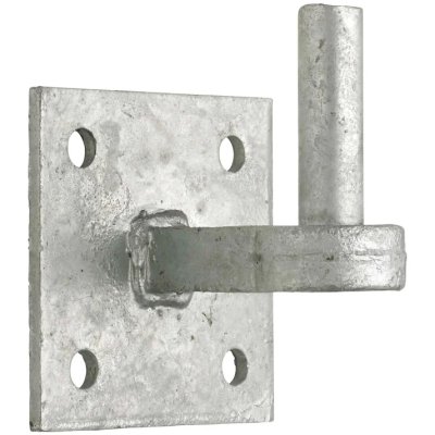 Perry 19mm No.153EX Hook on 4" x 4" Plate with Extended Shoulder Galvanised