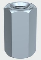 Threaded Bar Connecting Nut M8 x 24mm Pack 4