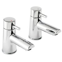 Tucker French Surrey Bath Pillar Tap (Pair) Chrome