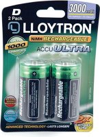 LLOYTRON RECHARGEABLE BATTERY D 3000mAh