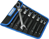 Swivel Head Combination Gear Wrench Set 8pce