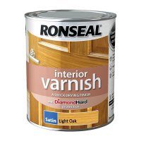 Ronseal Interior Varnish Light Oak 750ml Tin