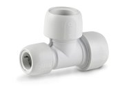 HEP2O DEMOUNTABLE HD12W 22mm x 15mm x 22mm REDUCER END TEE WHITE