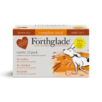 Forthglade Complete Meal Adult Multicase (Chicken Lamb and Turkey) with Brown Rice 12x395g