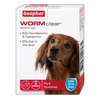 Beaphar WORMclear Small - Medium Dog 3-20kg 2 Tablet 1x6