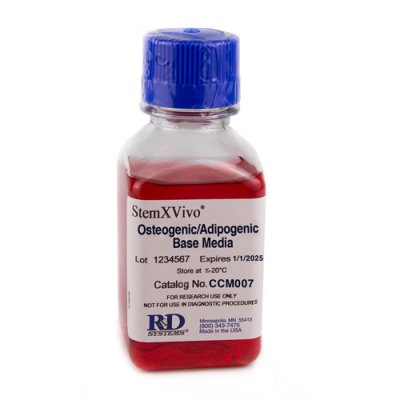 Stem Cells, StemXVivo Osteogenic/Adipogenic Base Media, 250 mL