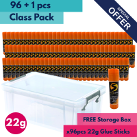 StickSmart Glue Stick 22g Class Pack w/ Storage Box - 96pcs