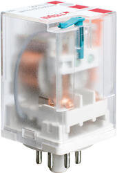 Industrial Relay 12V AC 2CO Socket Mount IP40 35x35x54.4mm