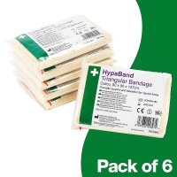 HYPABAND TRIANGULAR BANDAGE CALICO PACK 6
