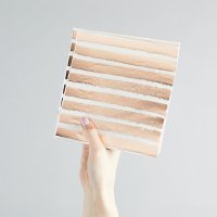 Rose Gold Striped Paper Napkins - Pack of 16