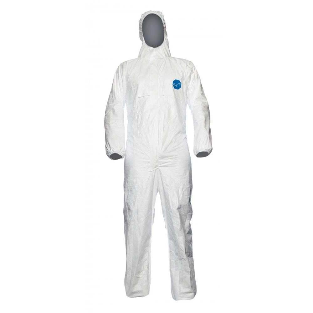 DUPONT TYVEK 500 XPERT HOODED COVERALL WHITE 