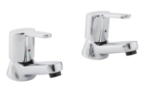 Tucker French SE12 3/4" Bath Pillar Pair Chrome