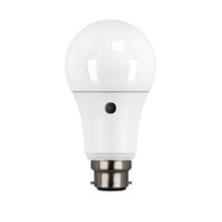 7W BC/B22 LED OPAL 806 LUMEN PHOTOCELL LAMP GLS WARM WHITE 2700K 15000 HOUR