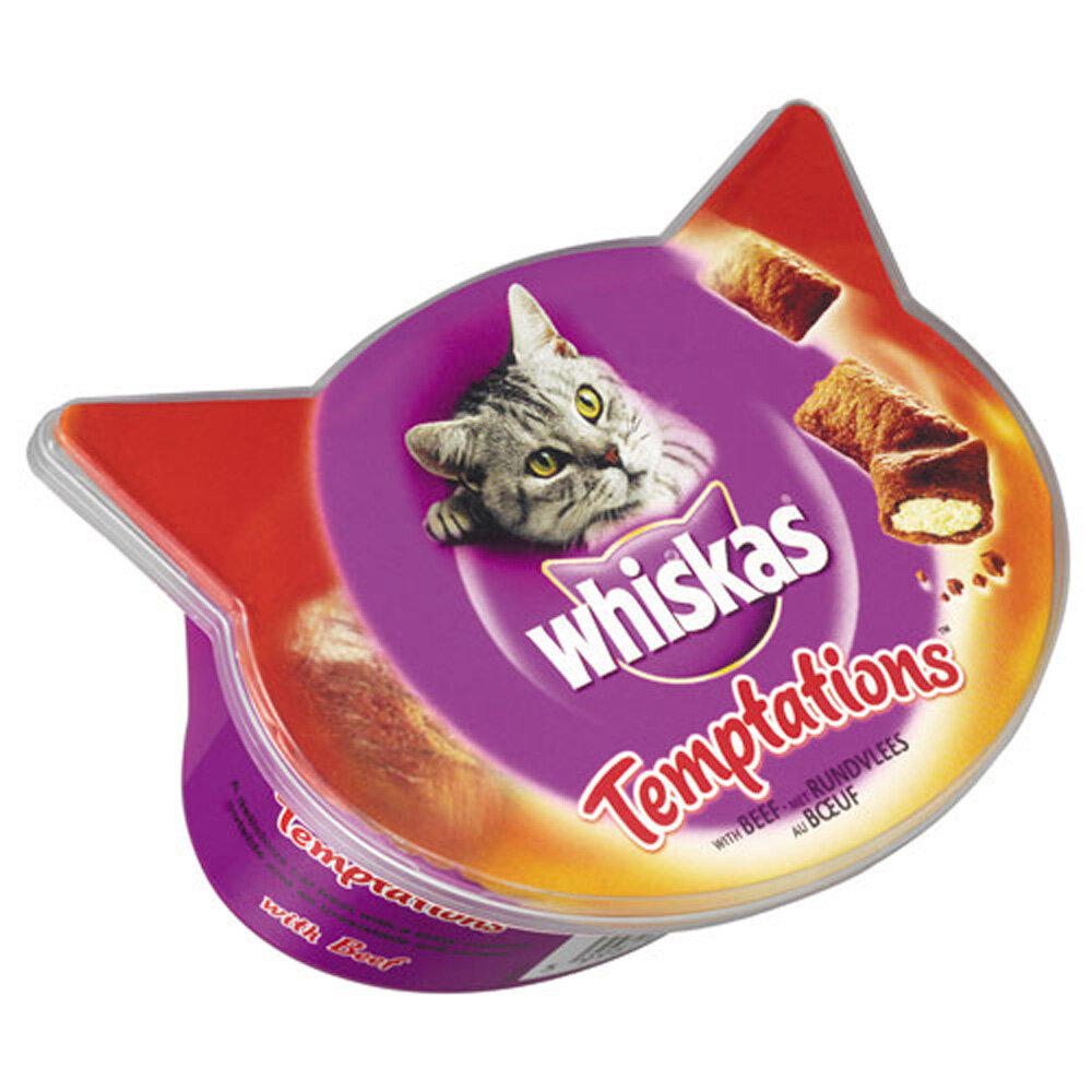 Whiskas Temptations Beef 8 x 60g AR Wholesale