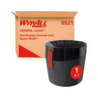 Wypall&reg; Reach Plus&trade; General Clean&trade; Centrefeed Dispenser, Black