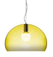 Kartell Fly Pendant K6 Yellow C/W Lamp