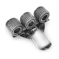 Ring Pen Holder is a stainless steel holder with strong metal pocket clip.