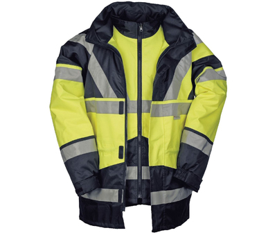 SIOEN 209A Skollfield 3 in 1 Hi Visibility Anorak