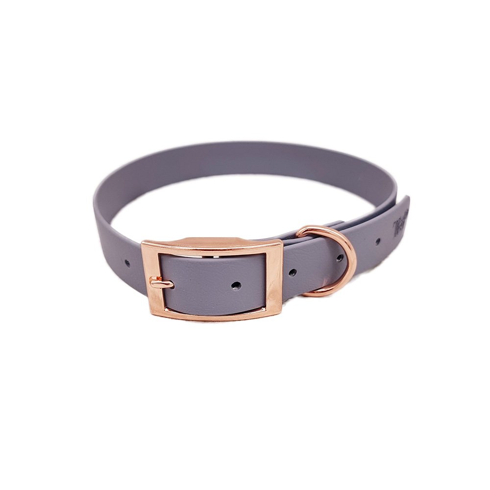 Trinkety Paws City Collection Biothane Dog Collar Grey Extra Small 20-30cm 16mm