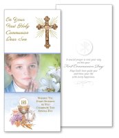 Communion Boxed Card/Boy/Son  (C23125)