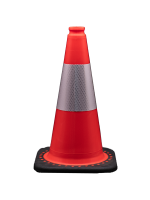Traffic Cone, 18" with Reflective Collar
