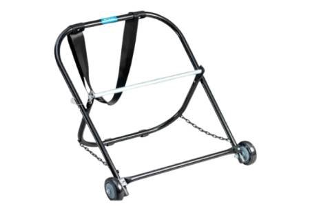 Stalen kabelcaddy met wielen en trekband, 26 inch breed
