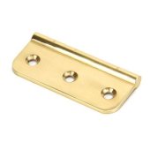 45441 - Polished Brass 3 Inch Dummy Butt Hinge (Single)