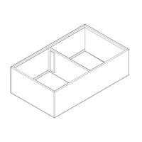 AMBIA-LINE FOR LEGRABOX High fronted steel frame, Orion Grey, 218mm x 400mm