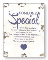 Distressed Wood Plaque/Someone Special   (84522)