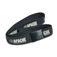 APACHE ELASTICATED BELT BLACK ONE SIZE 
