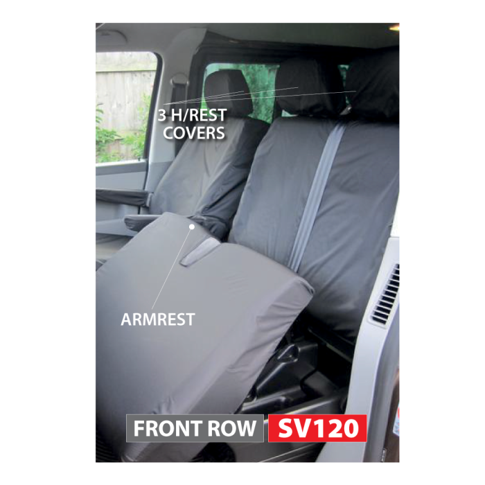 Volkswagen Transporter T5 & T6 Seat Covers (Front 3 Seats) 