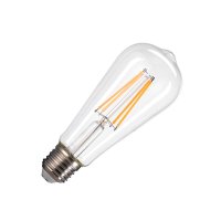 E27, 7.5W 2700K, CLEAR, DIMMABLE