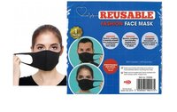 REUSABLE FASHION FACE MASK BLACK